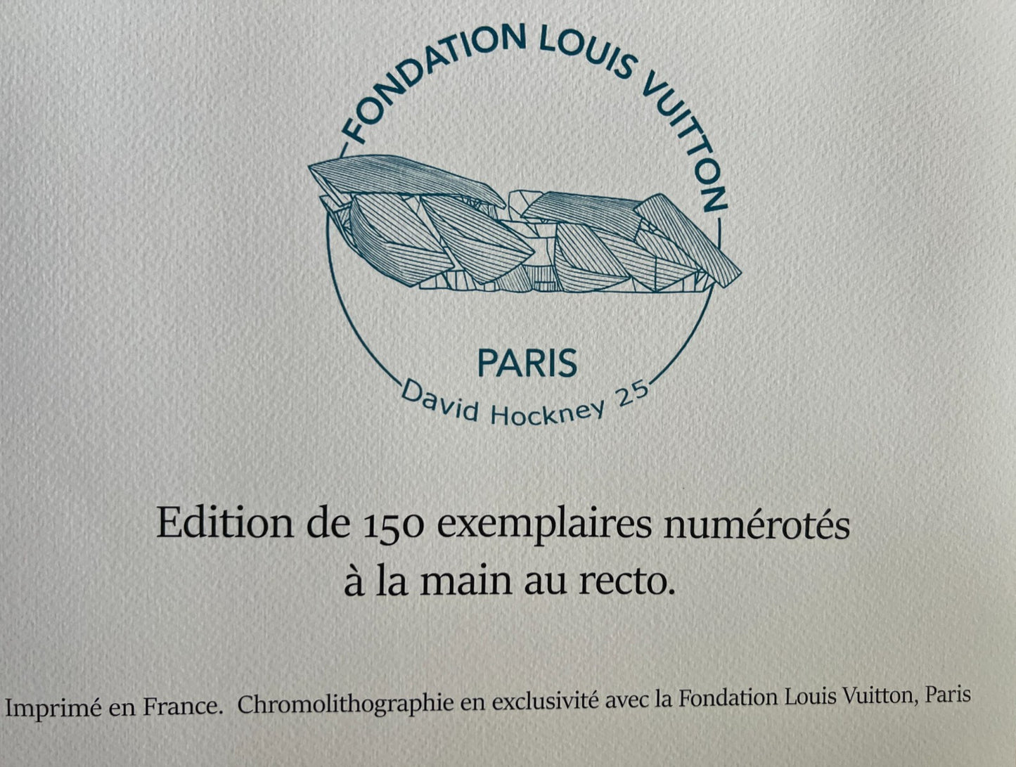 David Hockney Lithograph Coa Signed Op Numbered A Hand Limited & ^