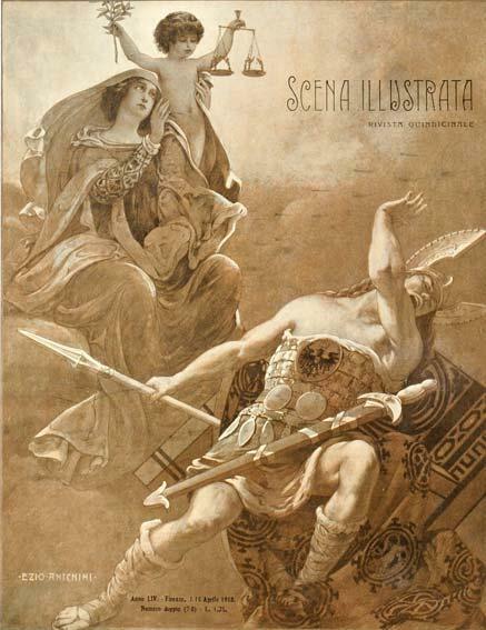 1900 Scena Illustrata Arts Literature Music Gaulois By Giuseppe Anichini