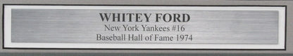 Whitey Ford Hof Autographed/Signed 8X10 Photo New York Yankees Framed Jsa 198134