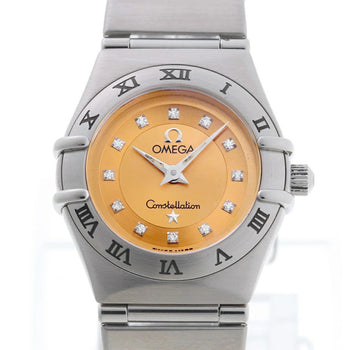 Omega Constellation Cindy Crawford 1564.65 12P Diamond Pink Quartz