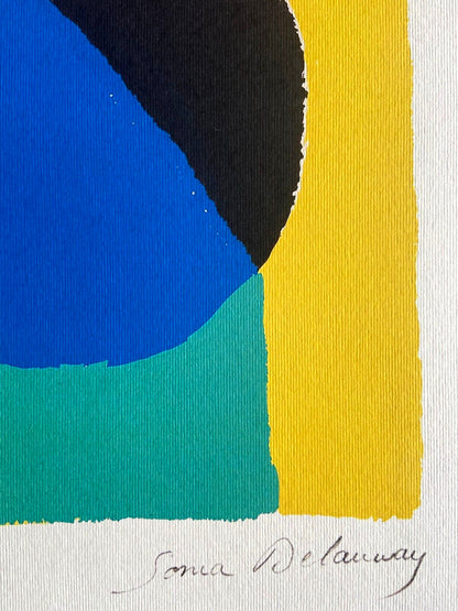 Sonia Delaunay Lithograph Coa Signed Op Numbered By Hand In Pencil
