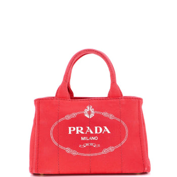 Prada Canapa Tote Canvas Mini