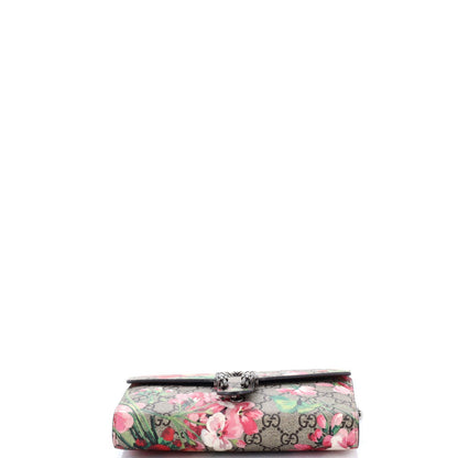 Gucci Dionysus Chain Wallet Blooms Print Gg Coated Canvas Small