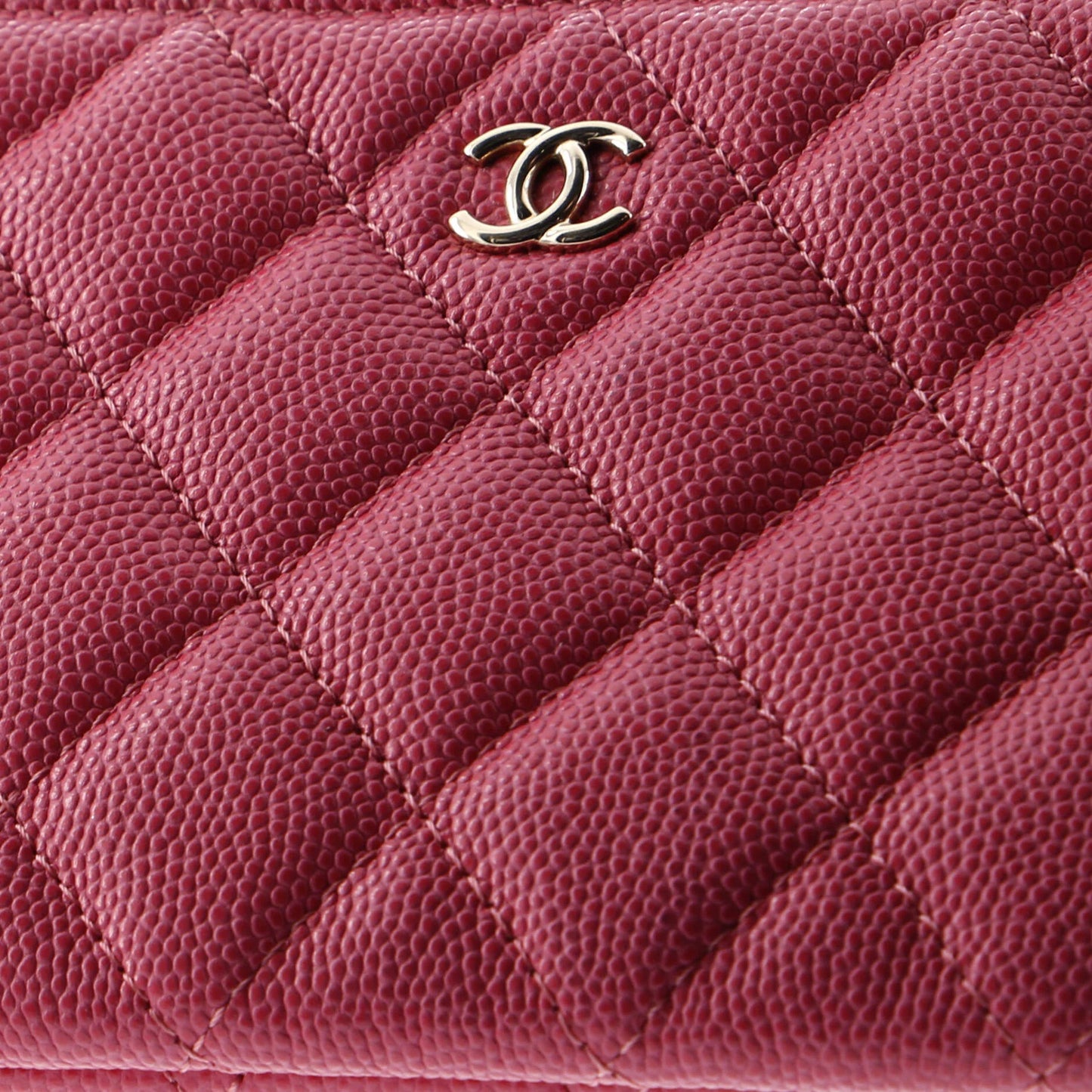 Chanel Classic O Case Pouch Quilted Caviar Mini