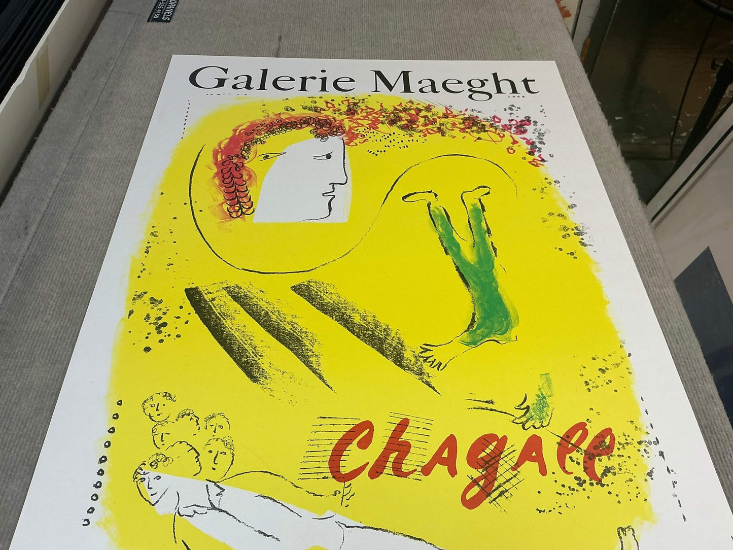 Marc Chagall The Yellow Background " Lithograph Modernism Yellow