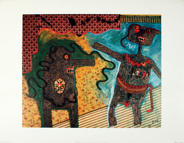 Enrico Baj Generale Nell'Intimita " Poster Surrealism Multicol