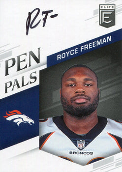 Royce Freeman Autographed 2018 Panini Elite