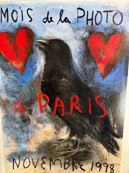 Jim Dine 1998 Mois De La Photo Paris  Original Serigraphie 20X32 Inches On Linen