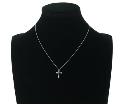 Tiffany&Co. Necklace Jazz Cross Diamond 950 Platinum