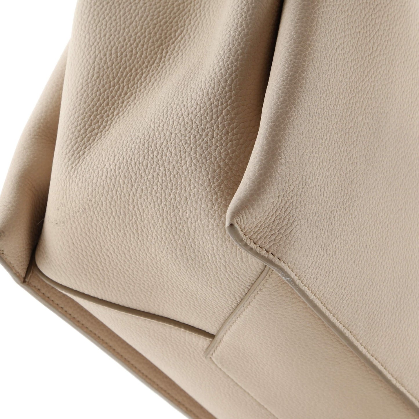 Celine Tri-Fold Shoulder Bag Grained Calfskin Small