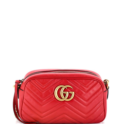 Gucci Gg Marmont Shoulder Bag Matelasse Leather Small