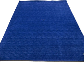 Royal Blue Pictorial Style 9X12 Gabbeh Modern Rug