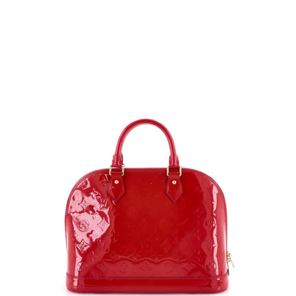 Louis Vuitton Alma Handbag Monogram Vernis Pm