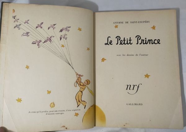 Le Petit Prince  Antoine De Saint-Exupry  1945 Gallimard French First Edition