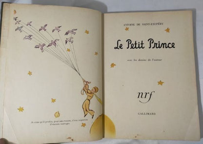 Le Petit Prince  Antoine De Saint-Exupry  1945 Gallimard French First Edition