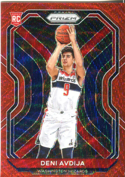 Deni Avdija 2020 Panini Prizm Red Wave Rookie Card #290