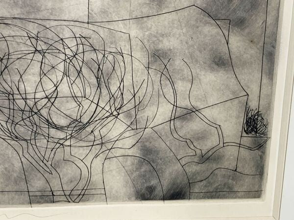 Ben Nicholson Copperplate Print Storm Over Paros