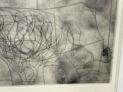 Ben Nicholson Copperplate Print Storm Over Paros