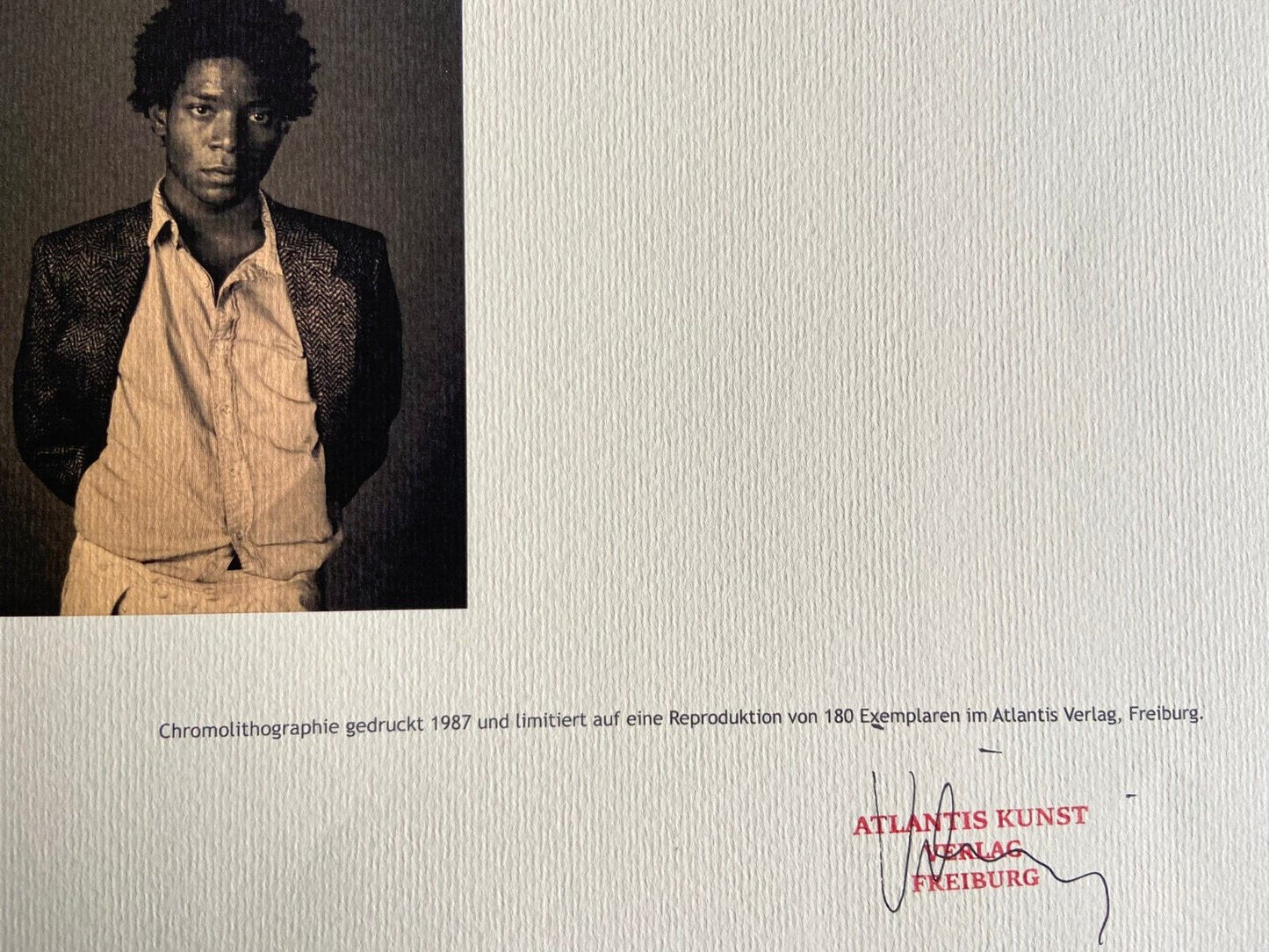 Jean-Michel Basquiat Lithograph Coa Signed Numbered By Hand 180