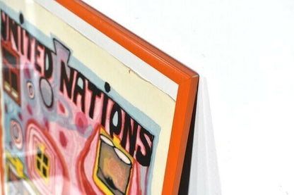 Friedensreich Hundertwasser (Austria, 1928-2000) Original Woodblock Print Framed