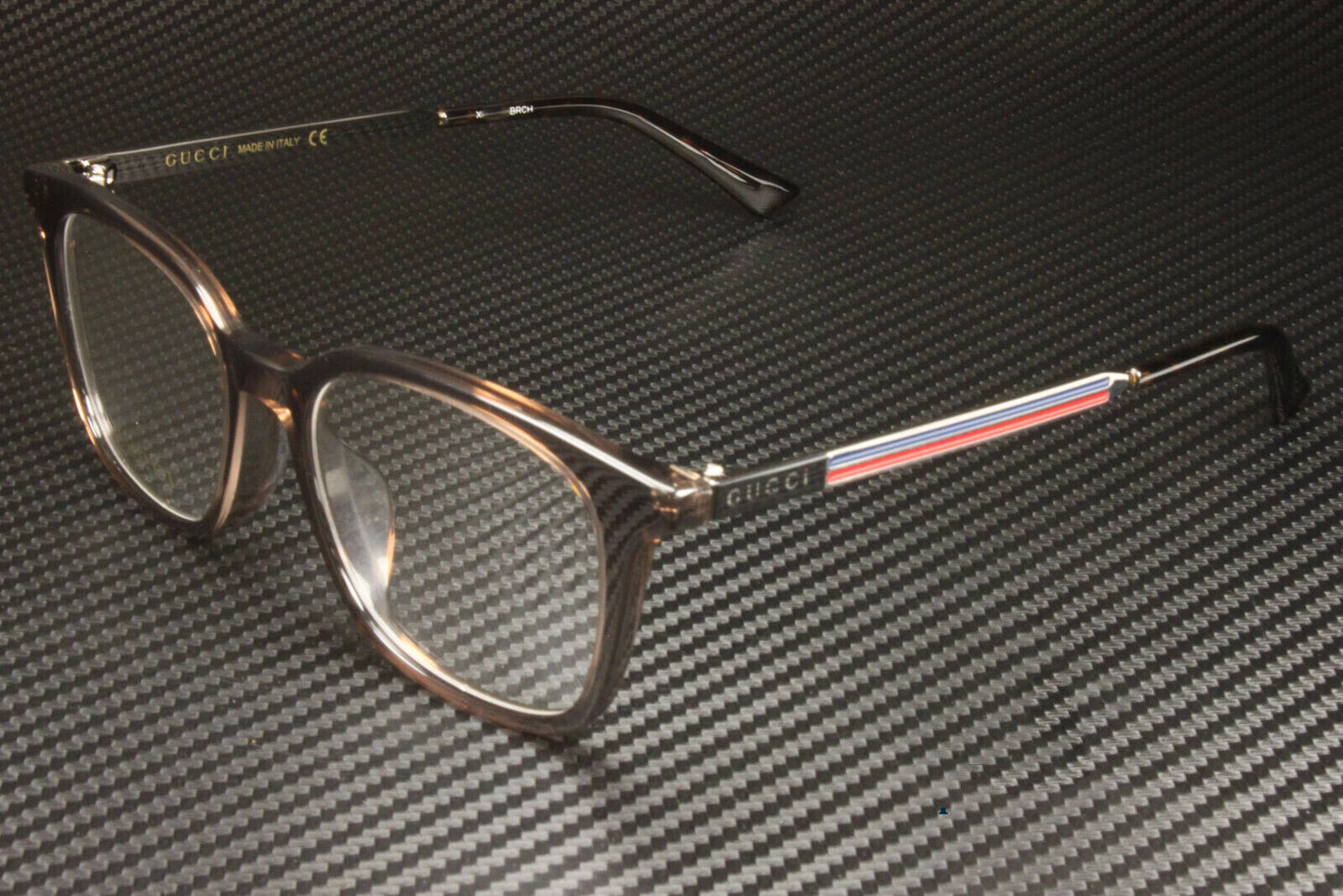 GUCCI GG0831OA 003 Ruthenium Square Rectangle