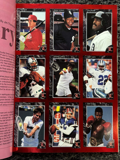 Pete Rose Autographed Legends Sports Memorabilia Program Jan. 1992 (Jsa)