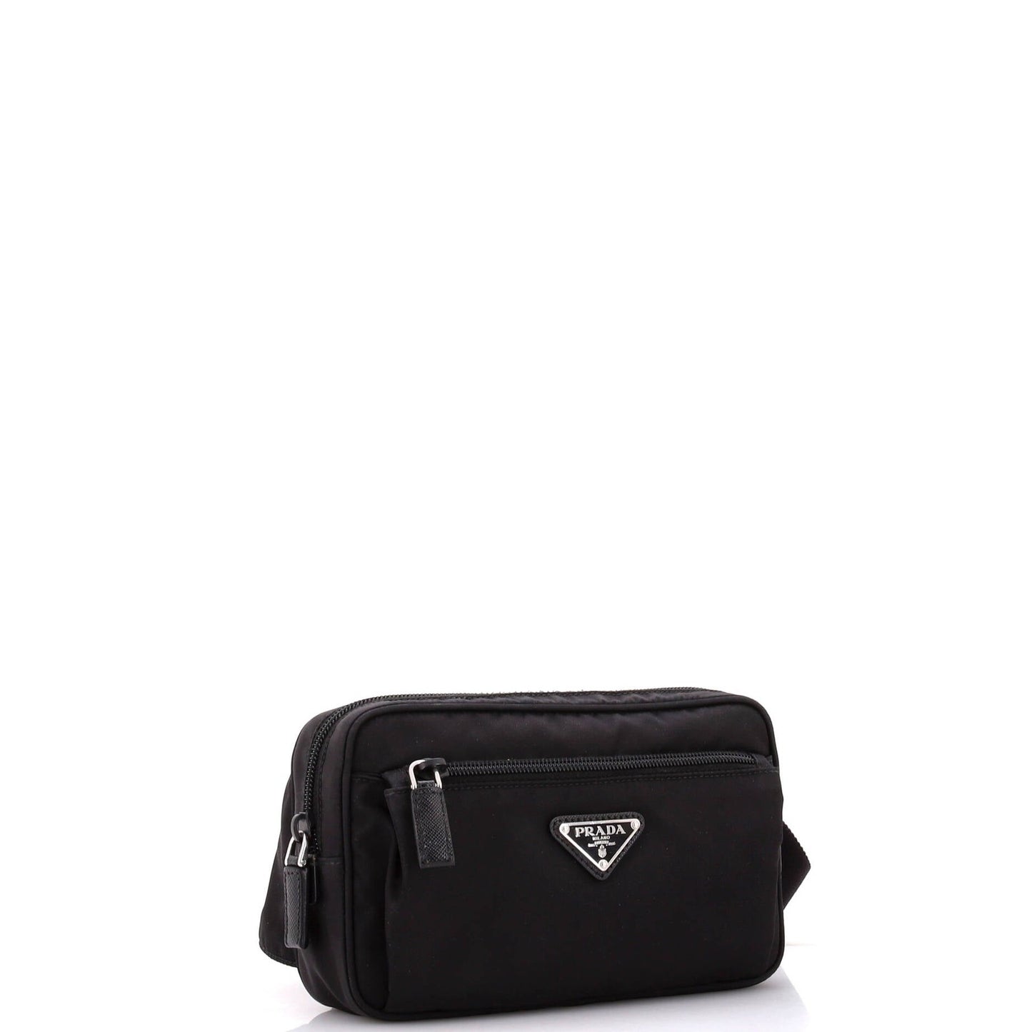 Prada Front Pocket Belt Bag Re-Nylon With Saffiano Leather