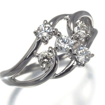 Diamond 0.51Ct Flower Ring 900 Platinum