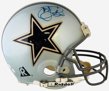 Emmitt Smith Autographed Vintage Cowboys Authentic Riddell Helmet (Jsa)