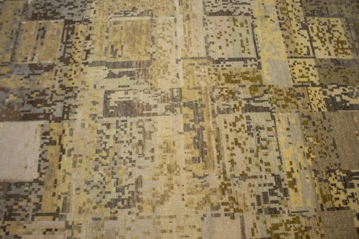Contemporary Modern Rug Abstract Design Living &