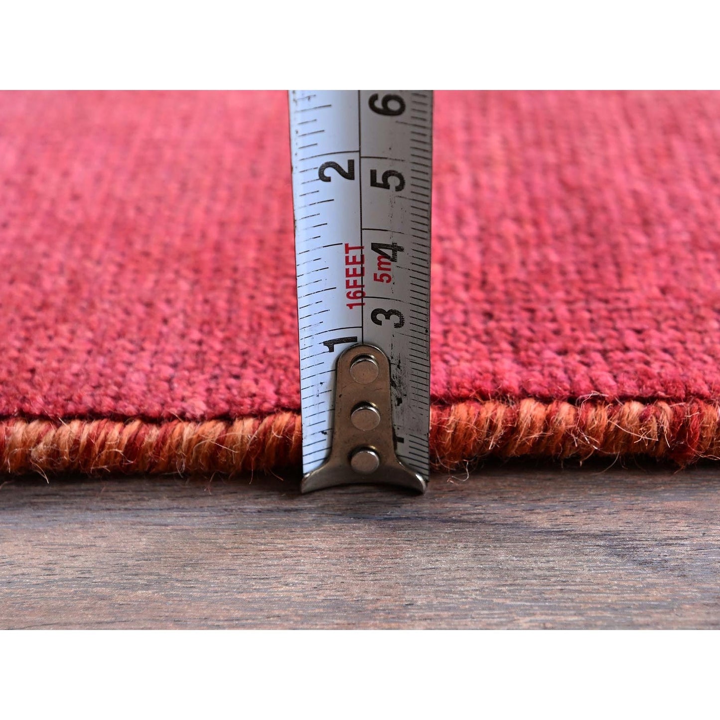 2'8"X8'3" Pink Overdyed Vintage Zoroastrian Wool Hand Knotted Runner Rug