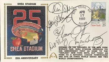1989 Shea Stadium 25Th Anniversary Signed Envelope