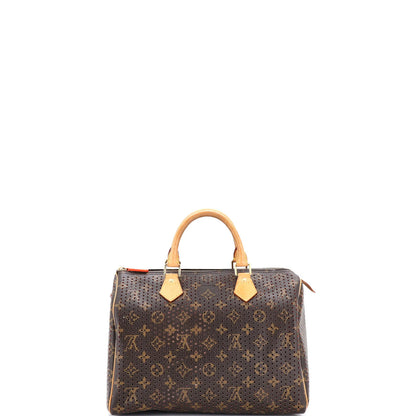 30 Louis Vuitton Speedy Handbag Perforated Monogram Canvas