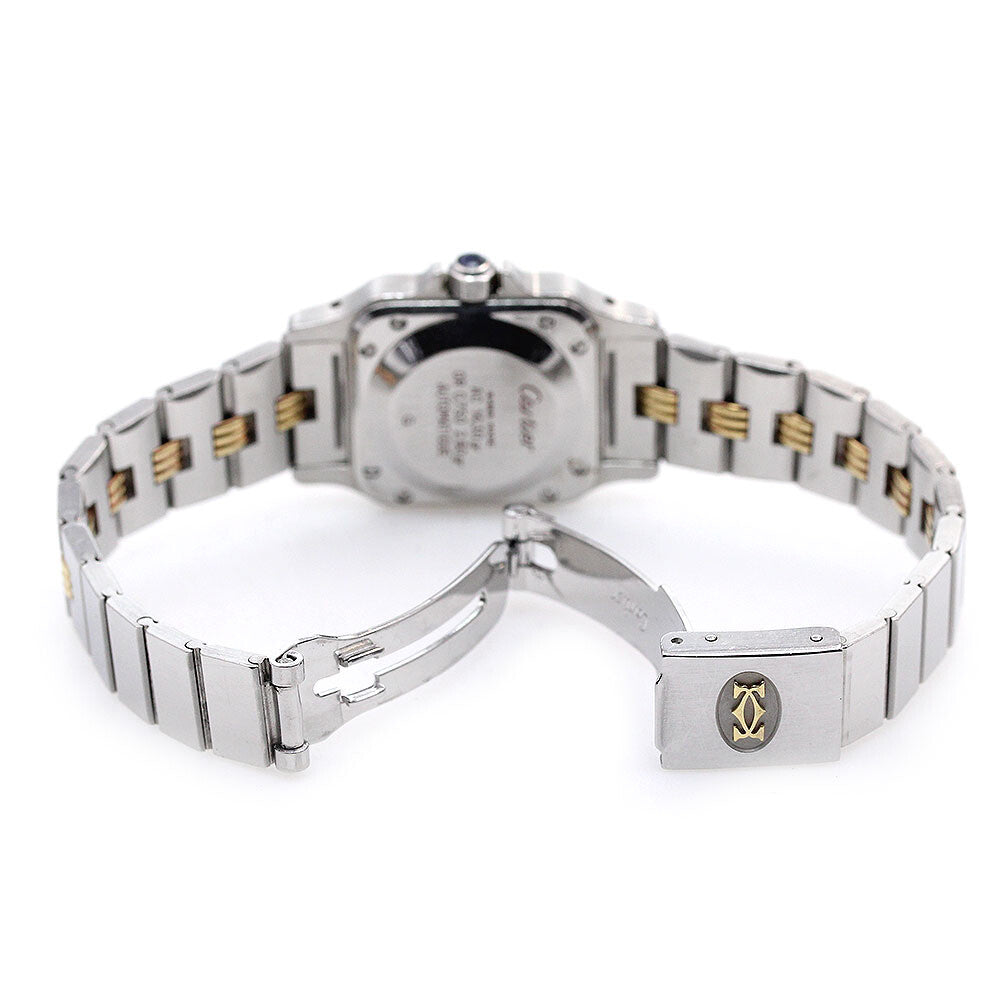 Cartier Santos Galbe Sm Gaudroon Bracelet Watch Women