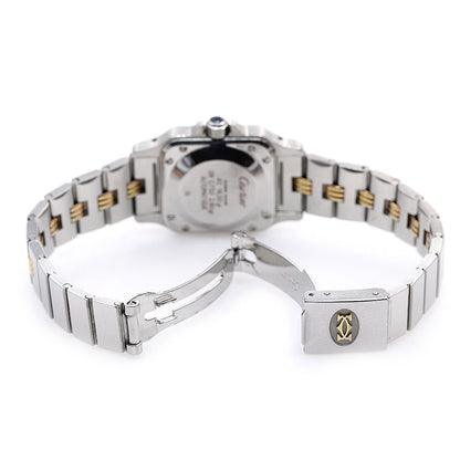 Cartier Santos Galbe Sm Gaudroon Bracelet Watch Women