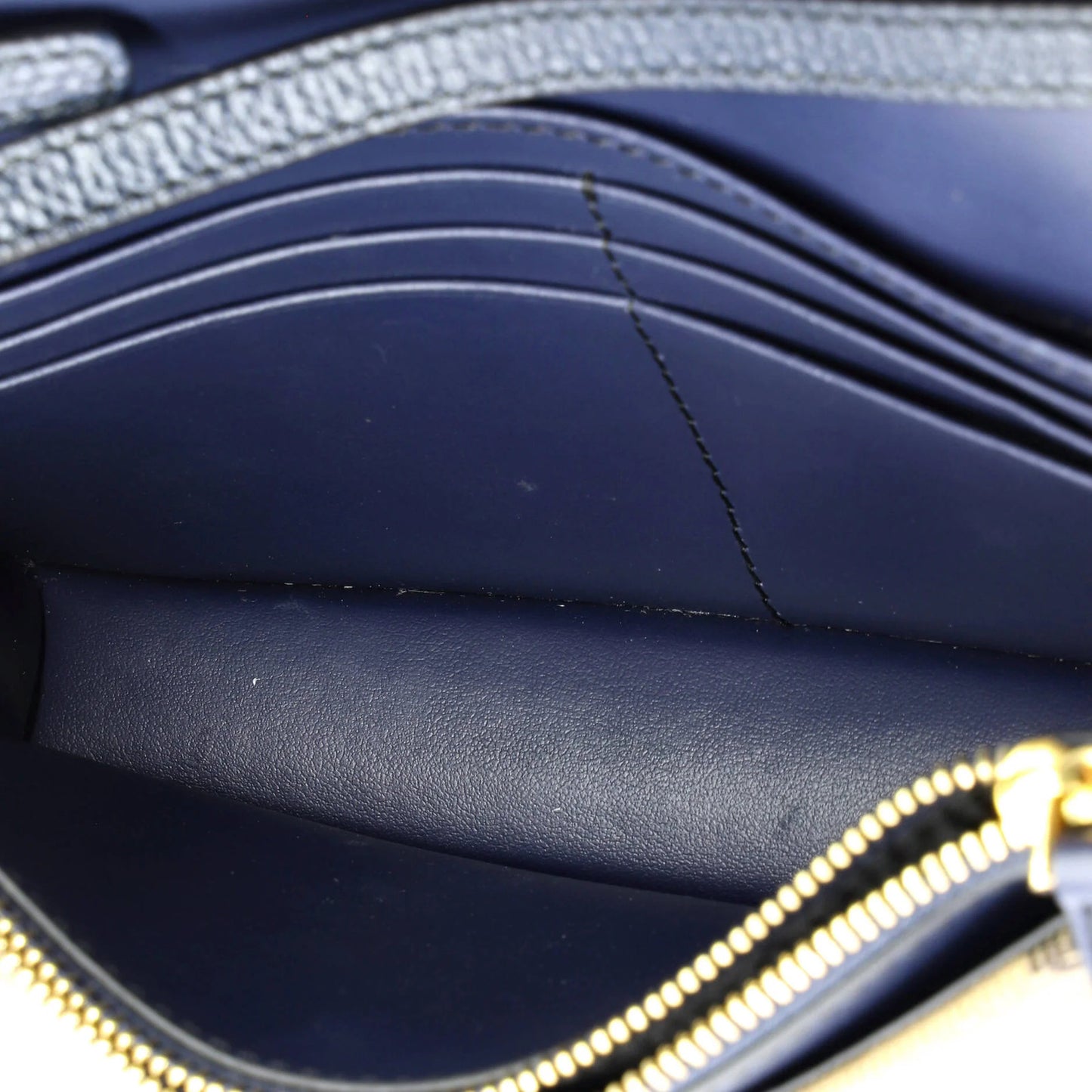 Burberry Hampshire Wallet On Chain Leather And House Check Canvas