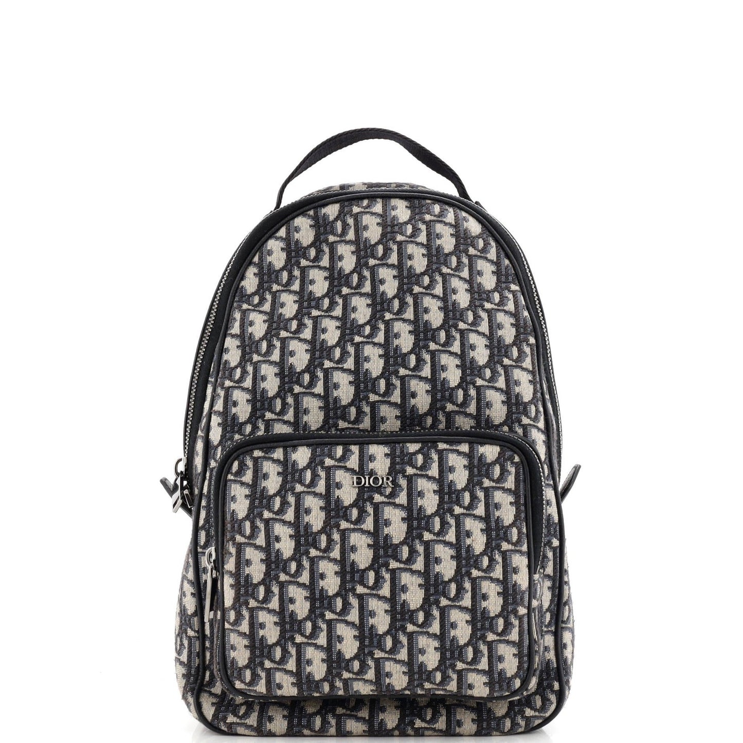 Christian Dior Zip Around Sling Backpack Oblique Canvas