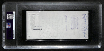 Johnny Unitas Hof Signed/Auto 2000 Bank Check