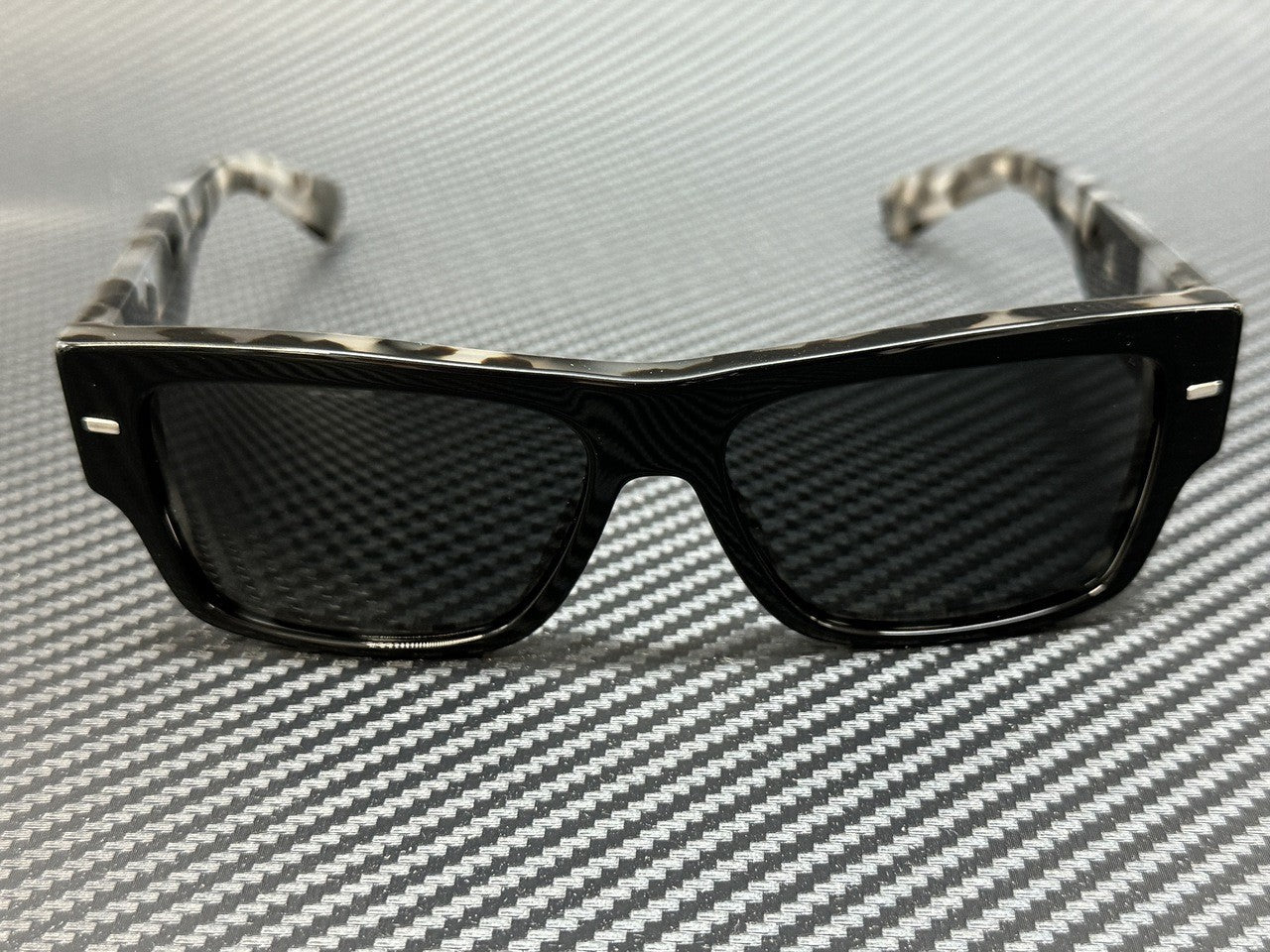 DOLCE & GABBANA DG4451 340387 Havana Dark Grey Men's 57 mm Sunglasses