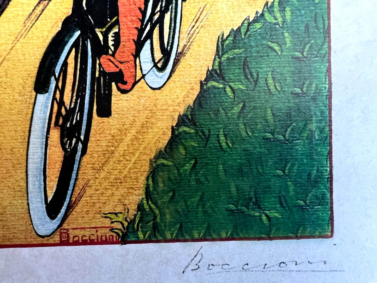 Umberto Boccioni Lithograph Coa Signed Pen Numbered 180Ex