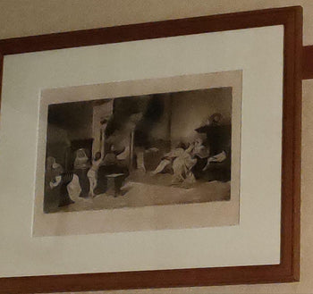 Antique 1886 Etching Boccaccio After Amos Cassioli By J.S. King  Gebbie & Co.