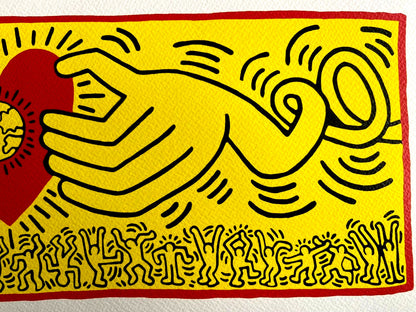 Keith Haring Lithograph Coa Signed Numbered By Hand Certificate