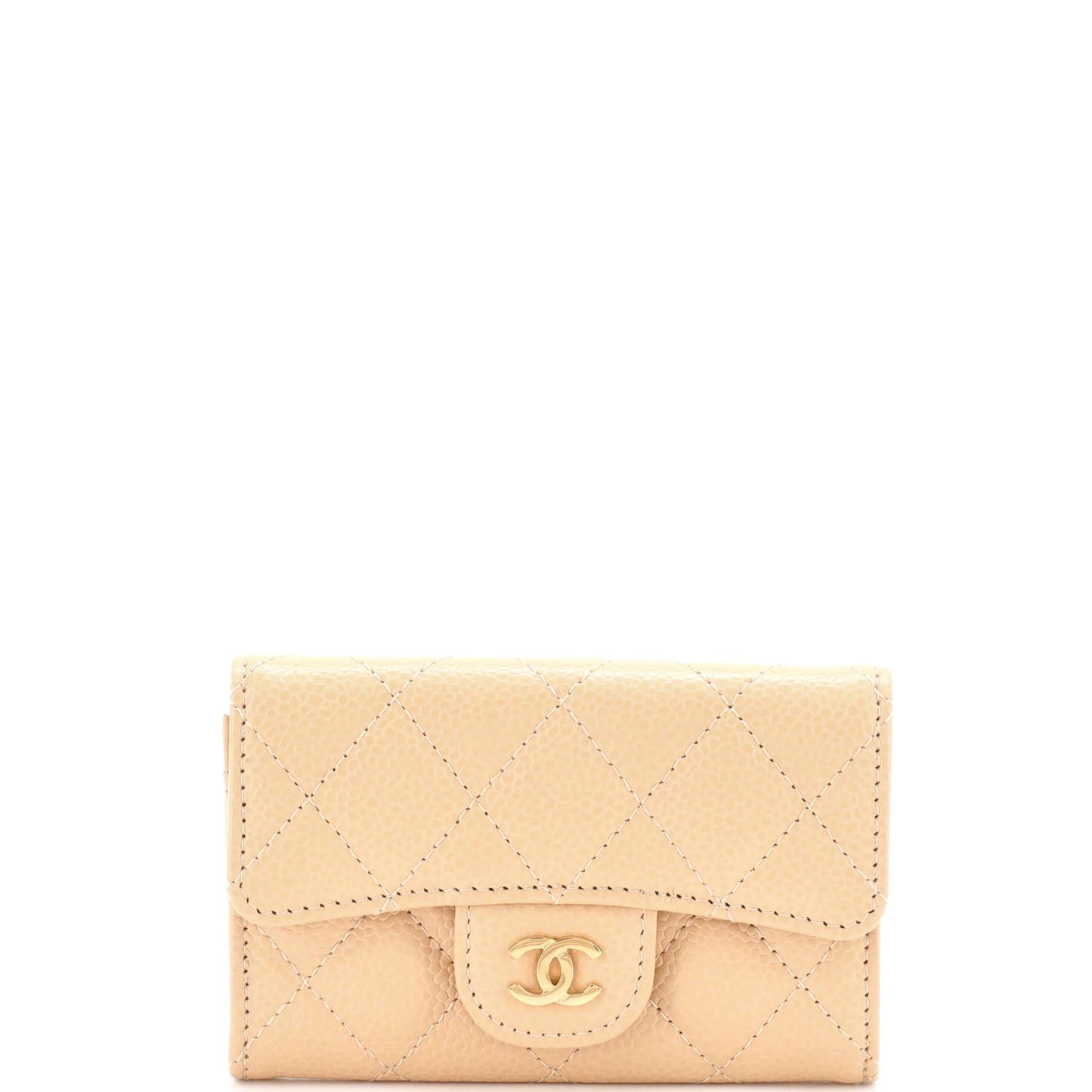 Chanel Classic Flap Card Holder Quilted Caviar
