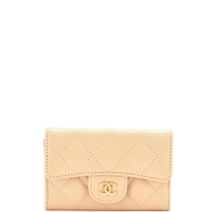 Chanel Classic Flap Card Holder Quilted Caviar