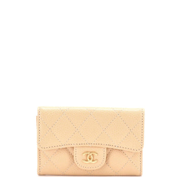 Chanel Classic Flap Card Holder Quilted Caviar
