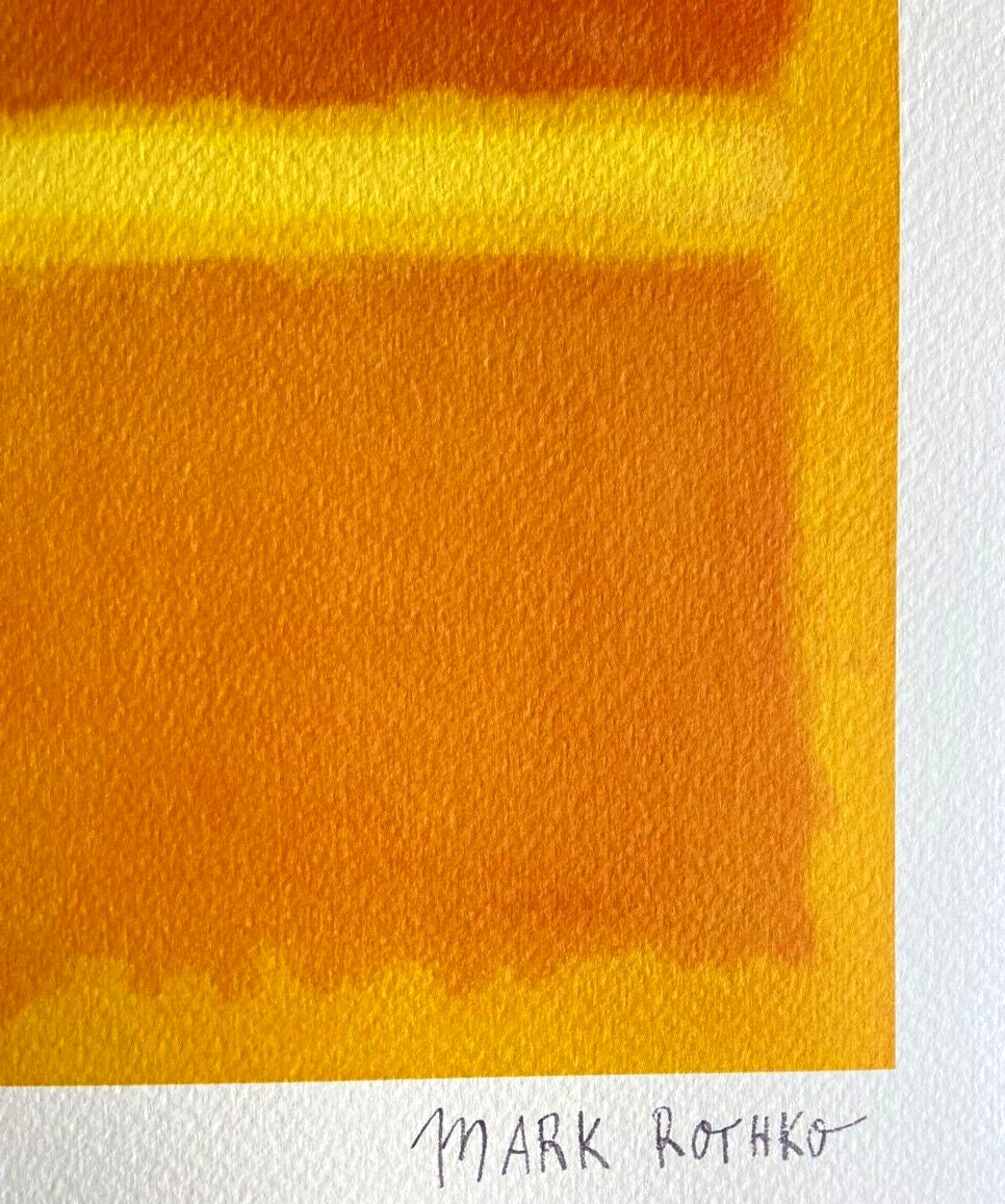 Mark Rothko Lithograph Signed Coa Numbered In Pencil 180 Copies