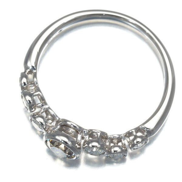 Kashikey Ring Bezel Diamond 0.30Ct/0.20Ct Us6.5 900 Platinum