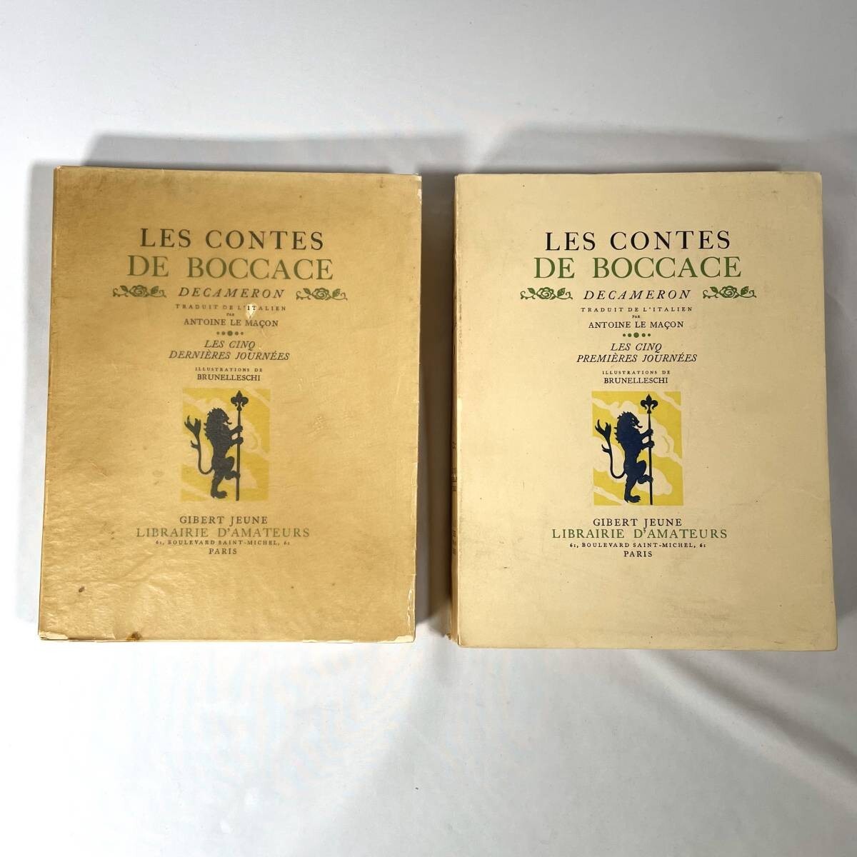 Les Contes De Boccace - Dcamron - Illustrated By Brunelleschi, 1934, Two Vol