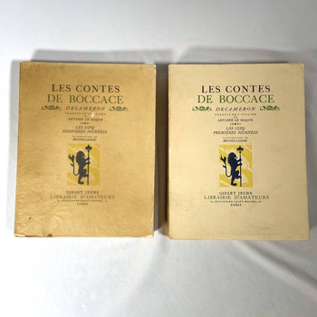 Les Contes De Boccace - Dcamron - Illustrated By Brunelleschi, 1934, Two Vol