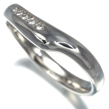 Tiffany&Co. Ring Diamond Open Heart Us5.75-6 950 Platinum